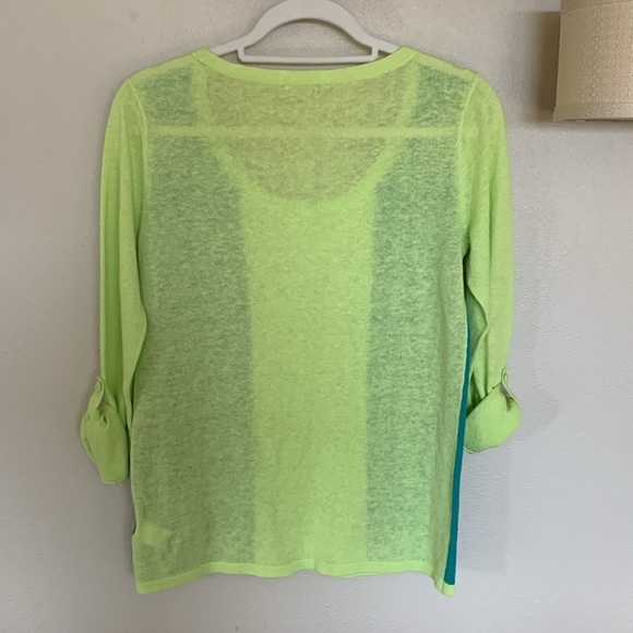 Horny Toad Linen Blend Colorblock Sweater Size XS NWT - Picture 6 of 8